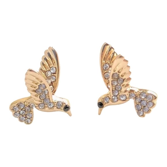KATE SPADE • Grandma's Closet Hummingbird Crystal Earrings - Picture 3 of 6